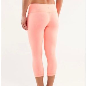 Lululemon Tangerine Cropped Wunder Under